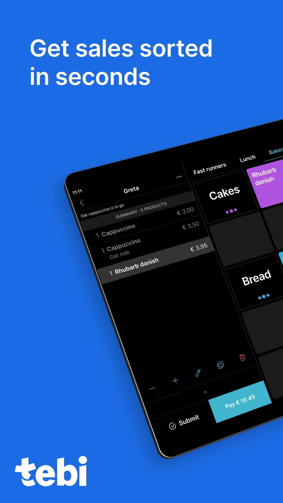 Tebi Point of Sale (POS) screenshot